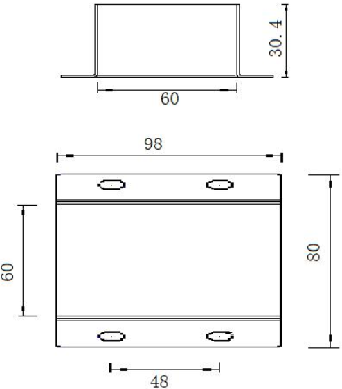 CAZM11顯示控制儀外形尺寸圖