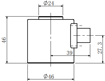 CAZF-3D46三維力傳感器外形尺寸圖2 CAZF-3D46三維力傳感器外形尺寸圖2